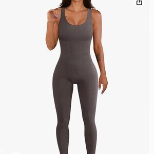 Jumpsuits Ribbed One Piece Tank Tops Rompers Sleeveless Yoga Exercise Jumpsuits